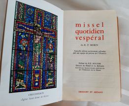 Missel quotidien vespéral  année 60