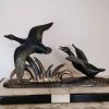 Statue canards bronze