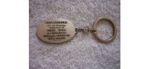 Porte-Clés  Bronze Argenté - Fabricant de Stylos Années 80