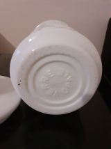 Pot. Verre opale. Années 50/6/70.