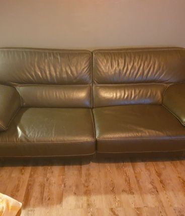 CANAPE CUIR 3 PLACES CONVERTIBLE