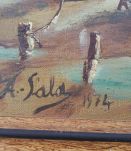 Tableau marine signé 74 / Déco