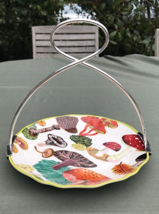 Porte Assiette en Métal Argenté