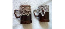  2 Chopes en Céramique du Portugal Années 70