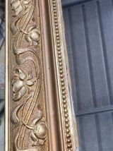 Miroir   1900 motif  art nouveau ancien de style louis phili