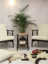Paire de fauteuils Henryk Lis 300-190 années 1970 tissu bouc