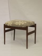 Tabouret scandinave en hêtre années 50