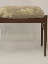 Tabouret scandinave en hêtre années 50