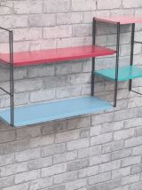 etagere string multicouleurs  1960 a 70     71x37x17 etagere