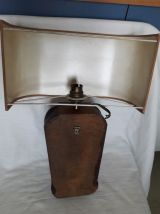 Ancienne applique bois sculpté divinité / Luminaire vintage