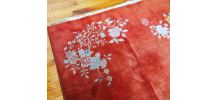 Tapis ancien Chinois Art Deco fait main, 1B869
