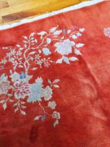 Tapis ancien Chinois Art Deco fait main, 1B869