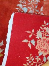 Tapis ancien Chinois Art Deco fait main, 1B869