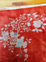 Tapis ancien Chinois Art Deco fait main, 1B869