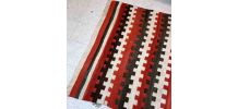 Tapis ancien Américain Navajo fait main, 1B872