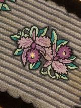 Tapis ancien Américain Hooked fait main, 1B889