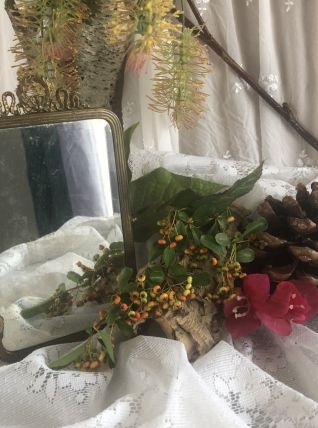 Miroir de table en laiton
