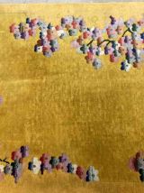 Tapis ancien Chinois Art Deco fait main, 1B894