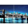 Impression quadriptyque New York Brooklyn Bridge 42x60 cm