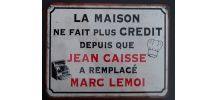 Plaque métal Crédit 