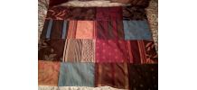 Plaid en tissu patchwork fait main