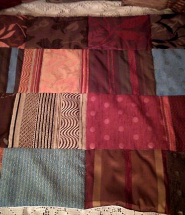 Plaid en tissu patchwork fait main