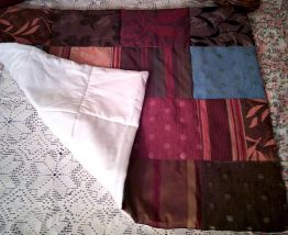 Plaid en tissu patchwork fait main