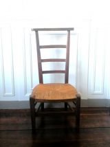 Chaise prie dieu en bois début XXème siècle