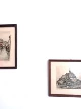 Gravures Saint Michel et Chartres par Marcel Bessan