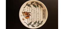 12 assiettes faïence de GIEN modèle recette gibier