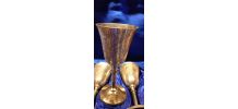 Gobelets à vin en laiton / Brass Wine Goblets