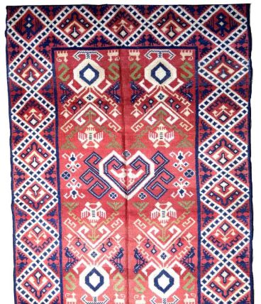 Tapis ancien Espagnol Savonnerie fait main, 1P55