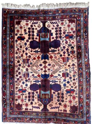 Tapis ancien Persian Afshar fait main, 1P67