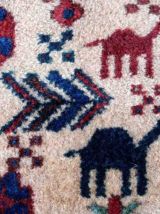 Tapis ancien Persian Afshar fait main, 1P67