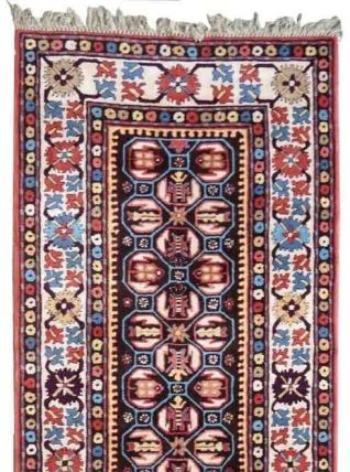 Tapis vintage Français Savonnerie fait main, 1P69