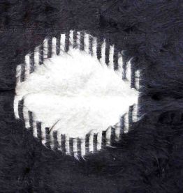 Tapis vintage Persan Angora fait main, 1P73