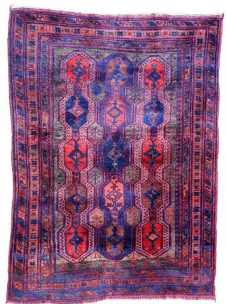 Tapis ancien Afghan Baluch fait main, 1P83