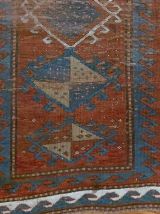 Tapis vintage Caucasien Kazak fait main, 1B899