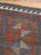 Tapis vintage Caucasien Kazak fait main, 1B899