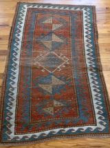 Tapis vintage Caucasien Kazak fait main, 1B899