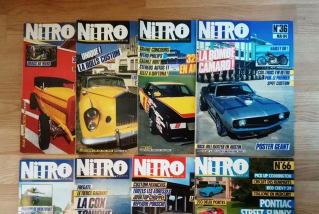 Lot de 8 numéros anciens de la revue Nitro Magazine