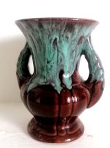 Vase céramique émaillée ADP, style Vallauris 