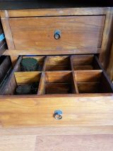 Armoire sculptée main - bois massif - pièce unique