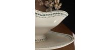 Saucière terre de fer porcelaine opaque de Gien.