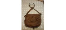 sac cuir vintage année 80 