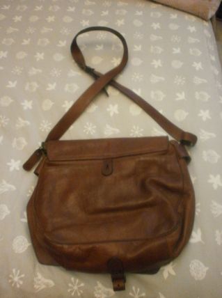 sac cuir vintage année 80 