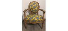 Fauteuil médaillon style 