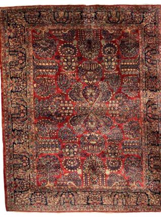 Tapis ancien Persan Sarouk fait main, 1B907