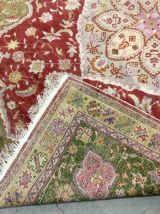 Tapis ancien Turc Oushak fait main, 1B909