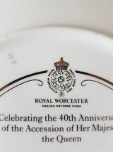 Assiette de collection "Les roses de la reine" d'Angleterre 